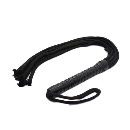 Fouet Ohmama Flogger en Corde Noire