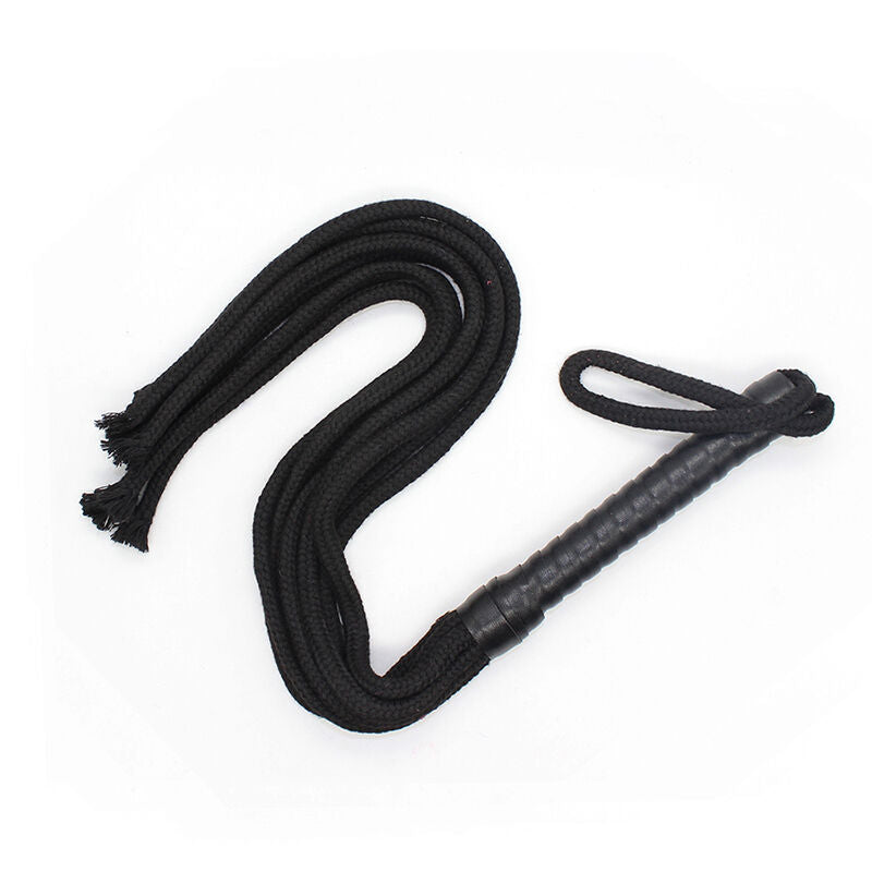 Fouet Ohmama Flogger en Corde Noire