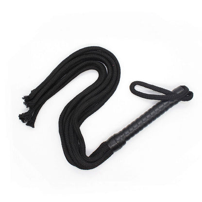 Fouet Ohmama Flogger en Corde Noire