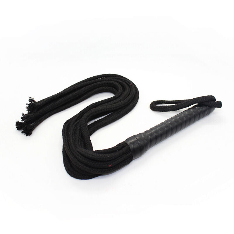Fouet Ohmama Flogger en Corde Noire