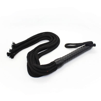 Fouet Ohmama Flogger en Corde Noire