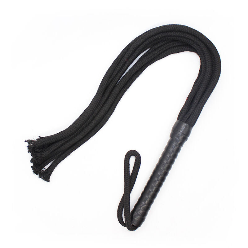 Fouet Ohmama Flogger en Corde Noire