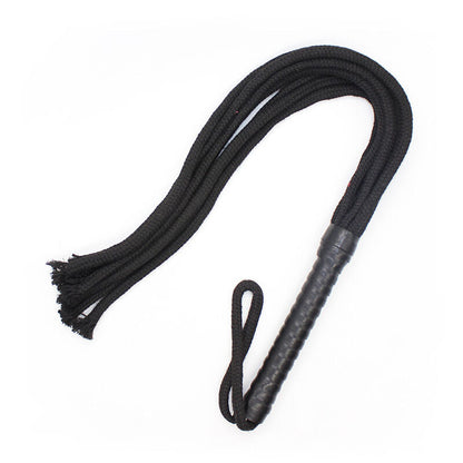 Fouet Ohmama Flogger en Corde Noire
