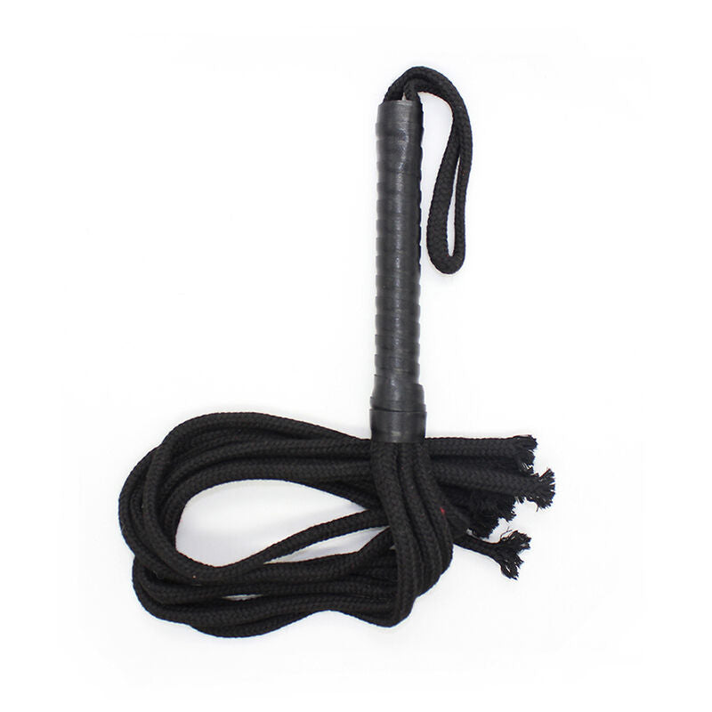 Fouet Ohmama Flogger en Corde Noire