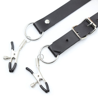 Morsetti clitterali ohmama fetish gamba bondage