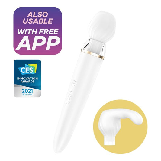 Wand massager - Satisfyer Double wand-er bianco
