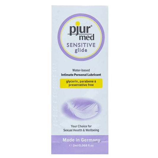 Pjur med sensitive glide lubrificante a base acqua 2 ml