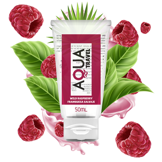 Aqua travel lubrificante a base d''acqua gusto lampone selvatico - 50 ml