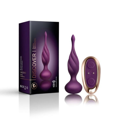 Vibratore telecomandato - Rocks off discover stimolatore anale viola