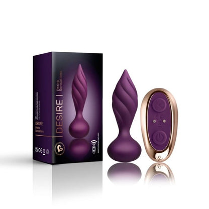 Vibratore telecomandato - Rocks off desire butt plug viola