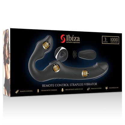 Ibiza - vibratore senza cinghie telecomando 3 motori 1000 combinazioni.