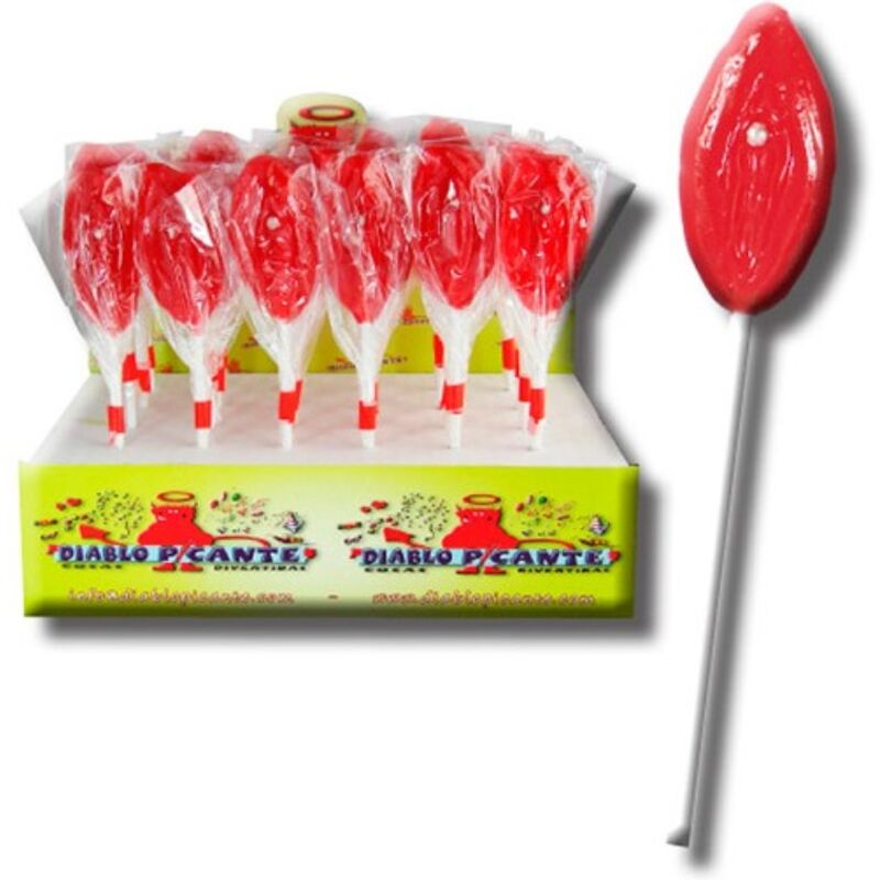 Diablo picante - labbra gummy lollipop