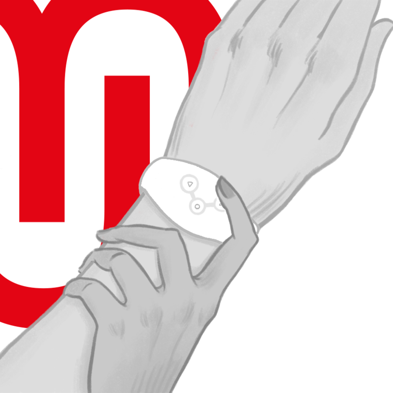 Accessorio Watchme orologio con tecnologia wireless - bianco