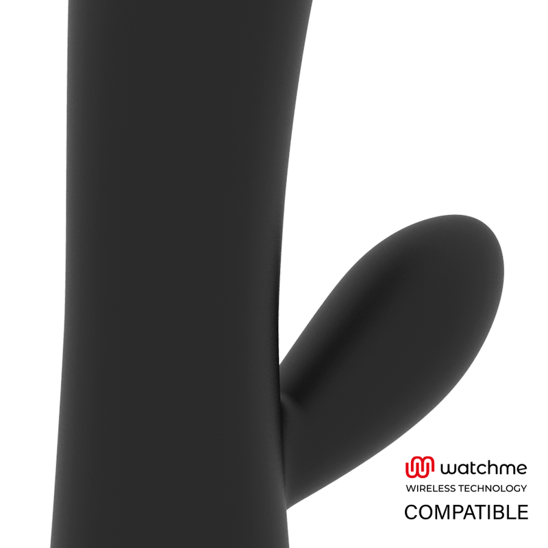 Vibratore Rabbit Brilly Glam Erik Vibrator Compatibile con Watchme Nero