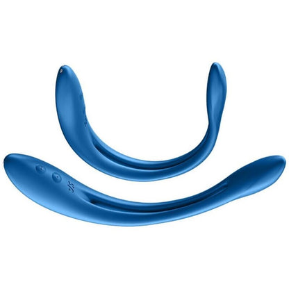 Vibratore multifunzionale Satisfyer Elastic game blu