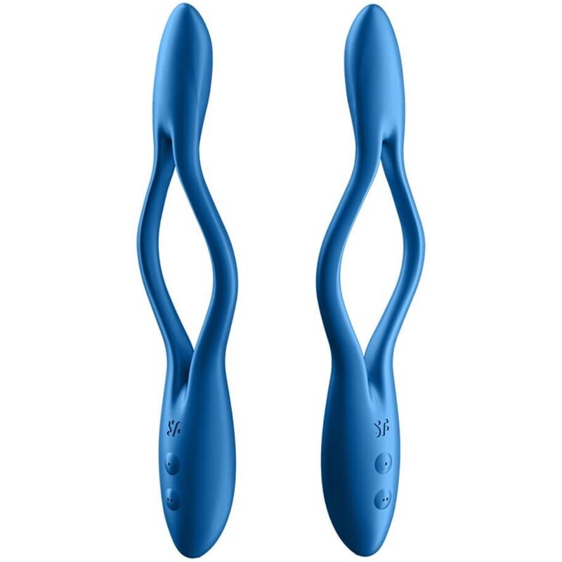 Vibratore multifunzionale Satisfyer Elastic game blu