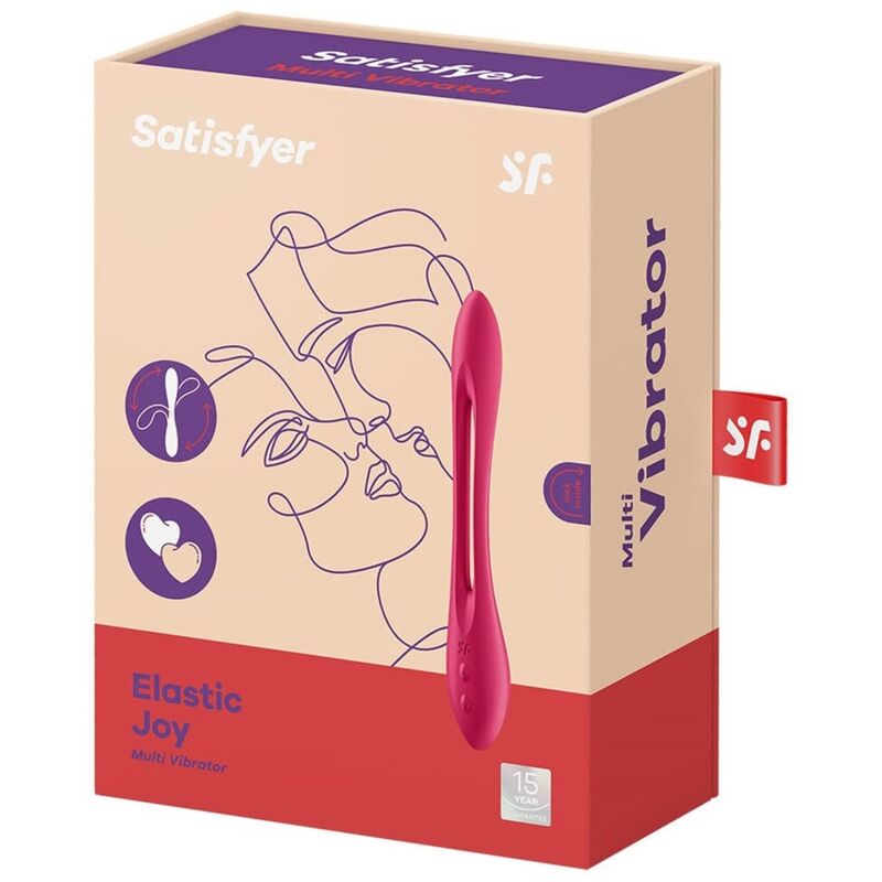 Vibratore multifunzionale Satisfyer Elastic joy rosso