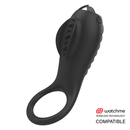 Anello Vibrante Brilly Glam Alan compatibile con Wacthme Nero