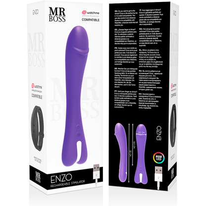 Mr boss enzo vibrador compatible con watchme wireless technology