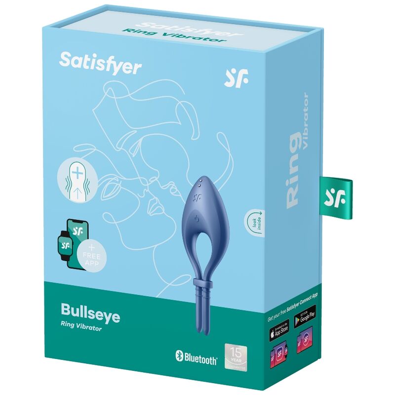 Anneau vibrant Satisfyer Bullseye bleu
