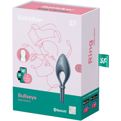 Anneau Vibrant Satisfyer Bullseye Gris