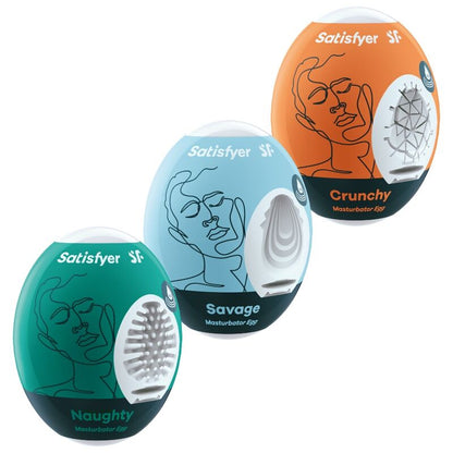 Satisfyer 3 uova masturbatore - cricche, savage e croccanti