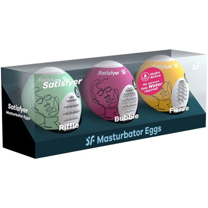 Satisfyer 3 uova masturbatore - fucile, bolla e feroce
