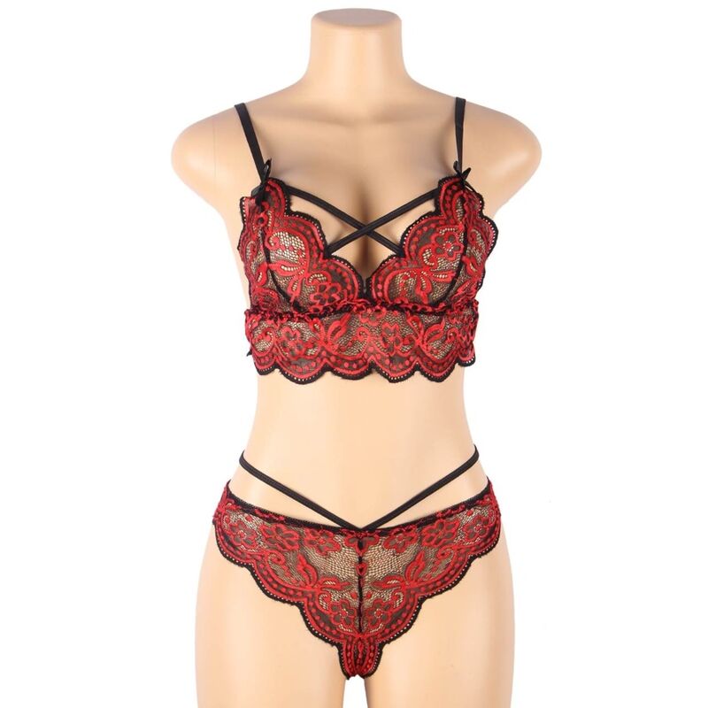 Subblime ensemble deux pièces, top en dentelle et culotte T L/XL
