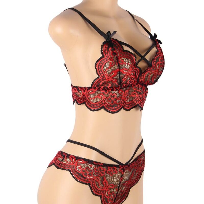 Subblime ensemble deux pièces, top en dentelle et culotte T L/XL