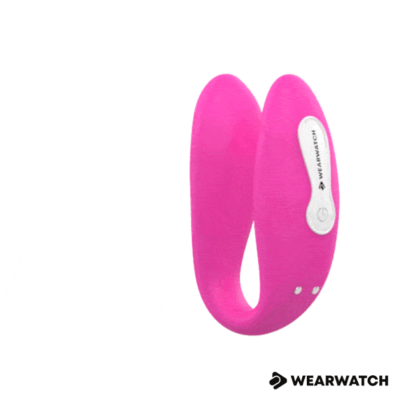 Vibratore telecomandato Wearwatch dual pleasure wireless technology watchme fucsia e rosa