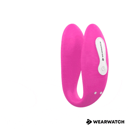 Vibratore telecomandato Wearwatch dual pleasure wireless technology watchme fucsia e nero