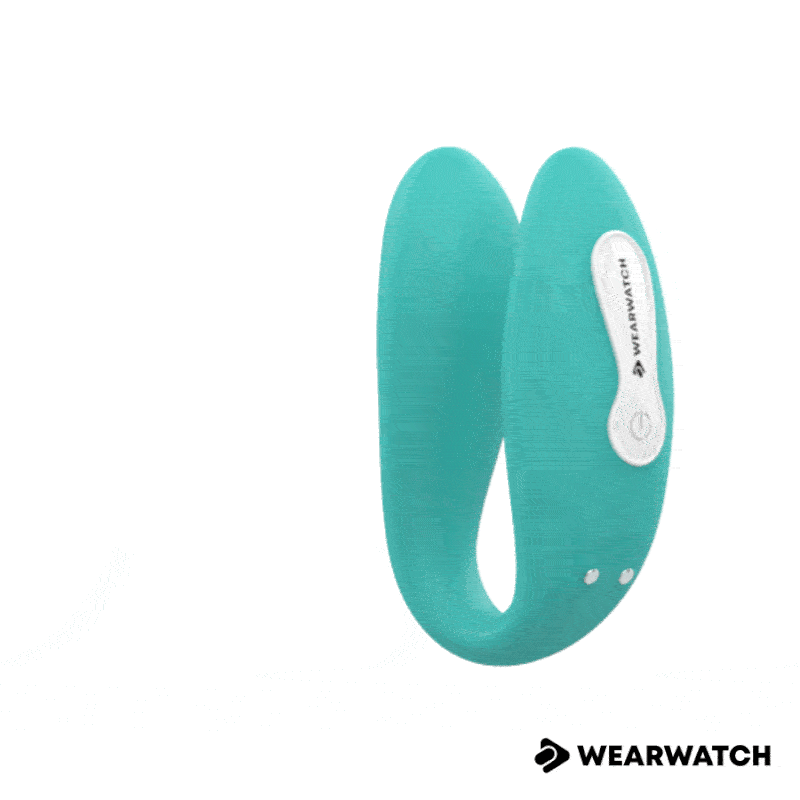 Vibratore telecomandato Wearwatch dual pleasure wireless technology watchme verde chiaro