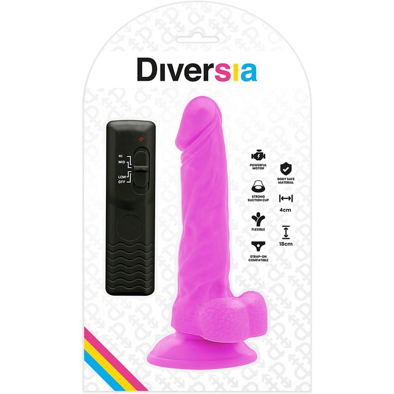 Diversia gode-ceintures vibrant flexible 18 cm - violet