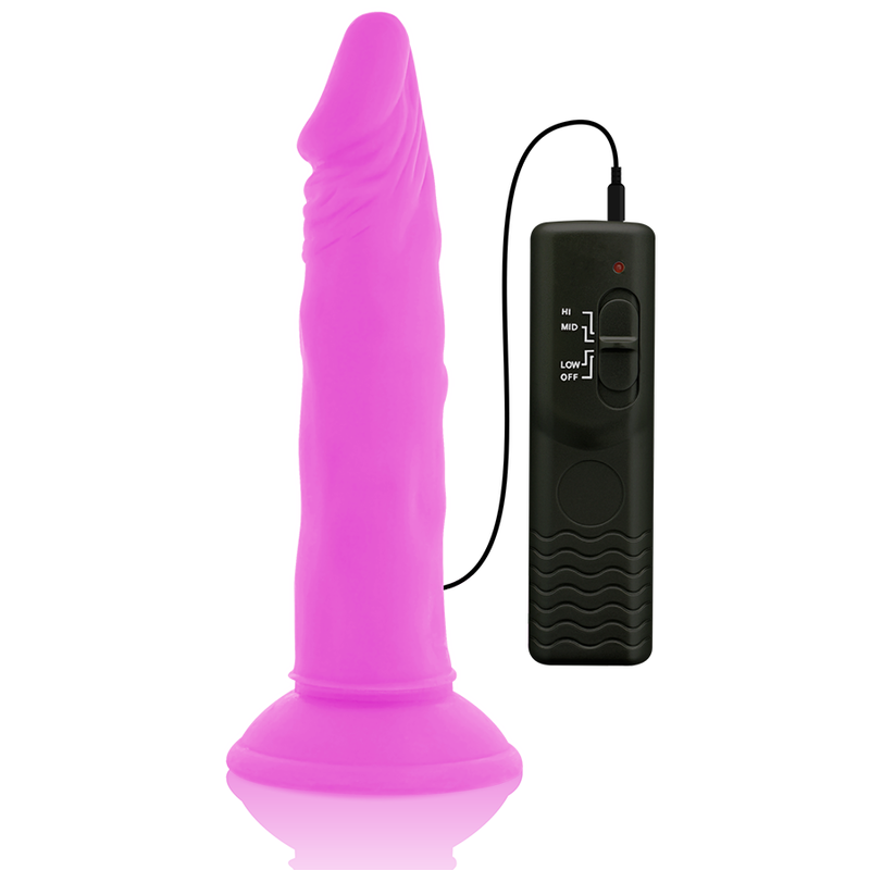 Diversia Dildo vibrant souple 23 cm - violet