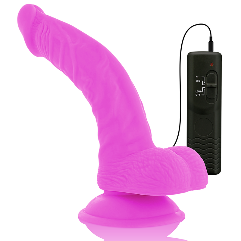 Diversia dildo vibrante flessibile 21,5 cm - viola