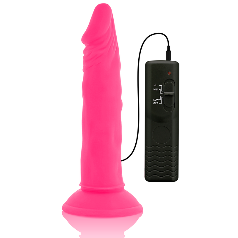 Diversia dildo vibrante flessibile 23 cm - rosa