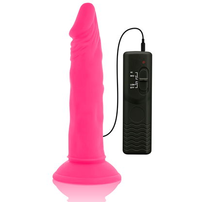 Diversia dildo vibrante flessibile 23 cm - rosa