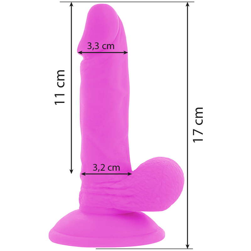 Diversia gode-ceintures vibrant flexible 17 cm - violet