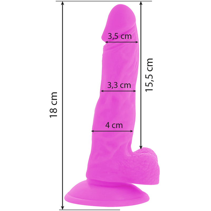 Diversia gode-ceintures vibrant flexible 18 cm - violet