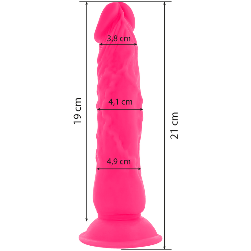 Diversia dildo vibrante flessibile 21 cm - rosa