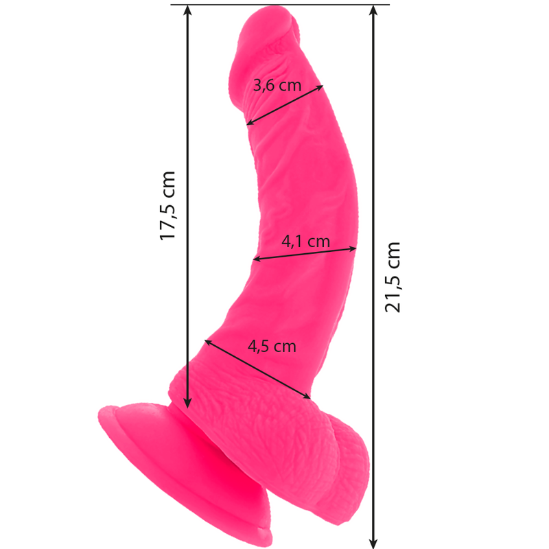 Dildo Diversia con Vibrazione e Telecomadando Fucsia