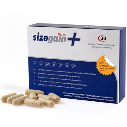Complément 500COSMETICS Sizegain plus - pilules naturelles 30 gélules