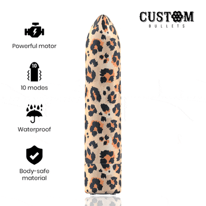 Vibratore clitoride Custom Bullets mini leopard