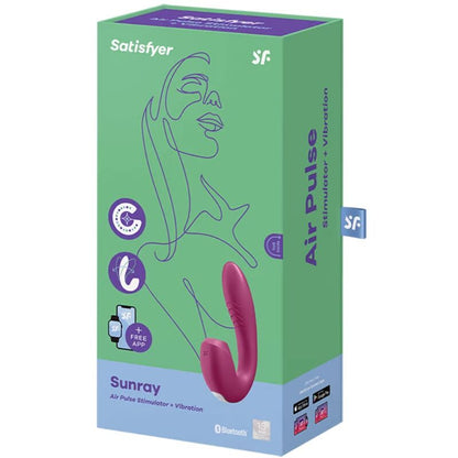 Stimolatore e vibrazione sunray satisfyer - rosso