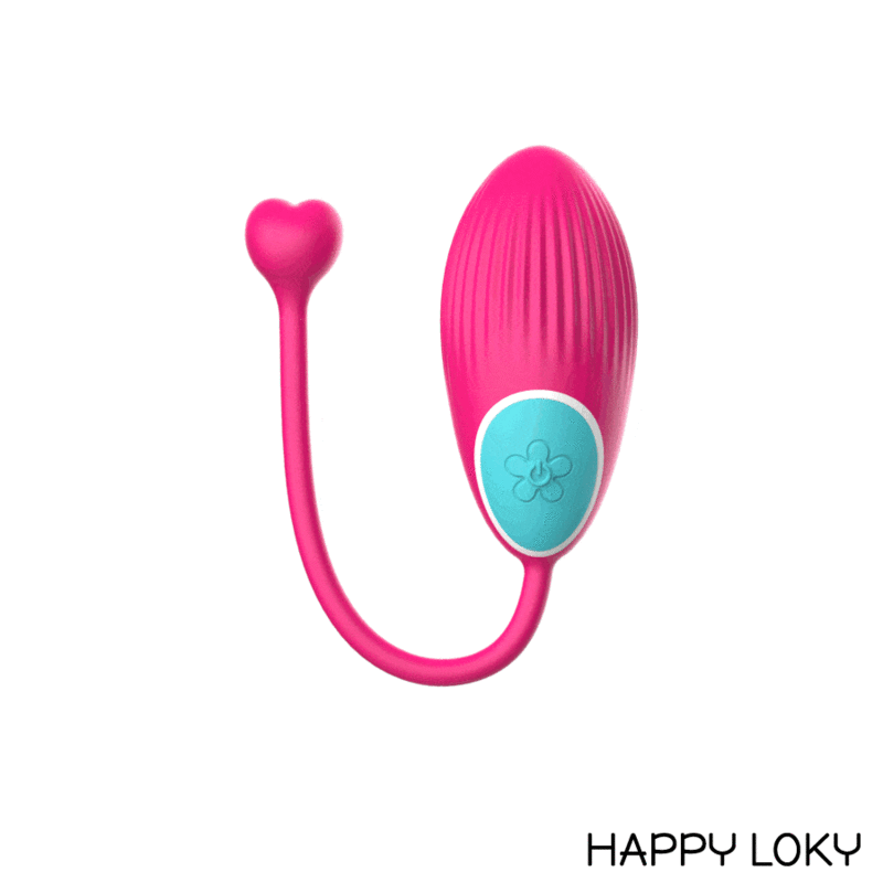 Ovetto vibrante - Happy loky ocian rosa/turchese con telecomando
