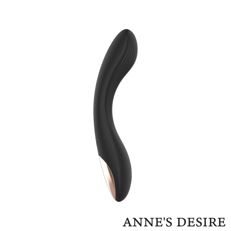 Vibratore telecomandato Anne's desire curve con orologio nero