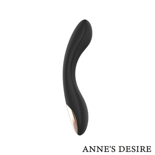 Vibratore telecomandato Anne's desire curve con orologio nero