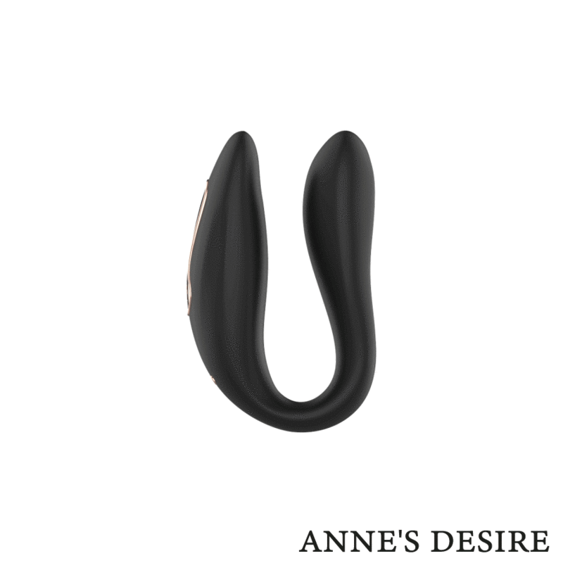 Vibratore telecomandato Anne s desire dual pleasure con oroologio nero