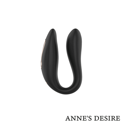 Vibratore telecomandato Anne s desire dual pleasure con oroologio nero