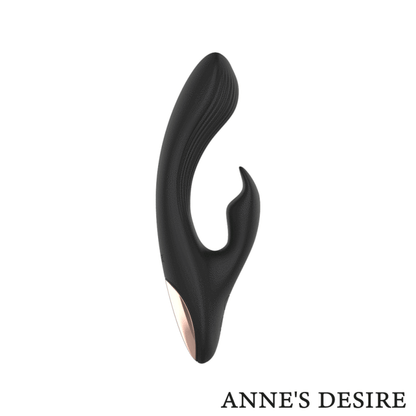 Vibratore telecomandato Anne's desire rabbit control remoto nero con orologio